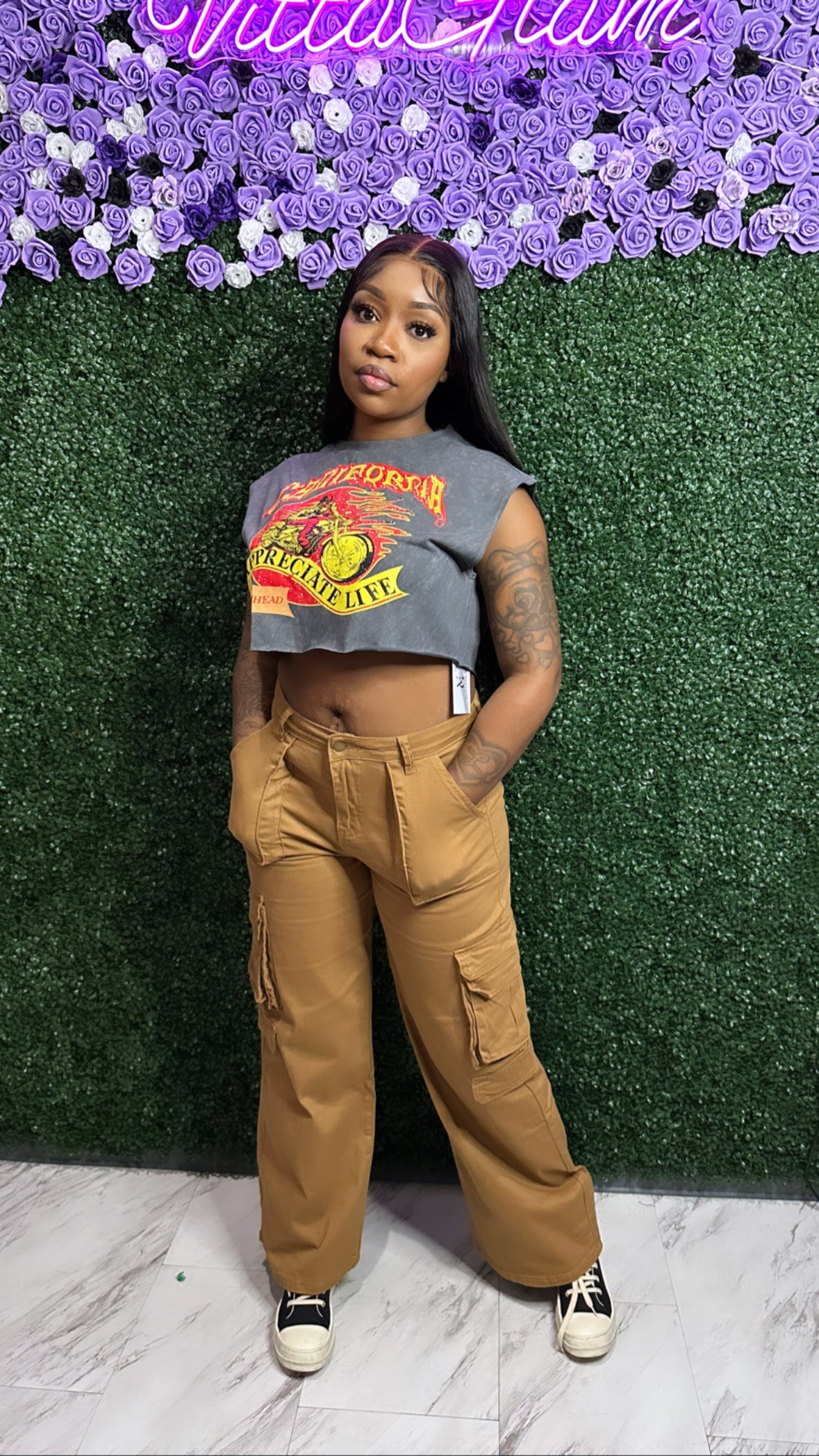 Sleeveless Racer Tee