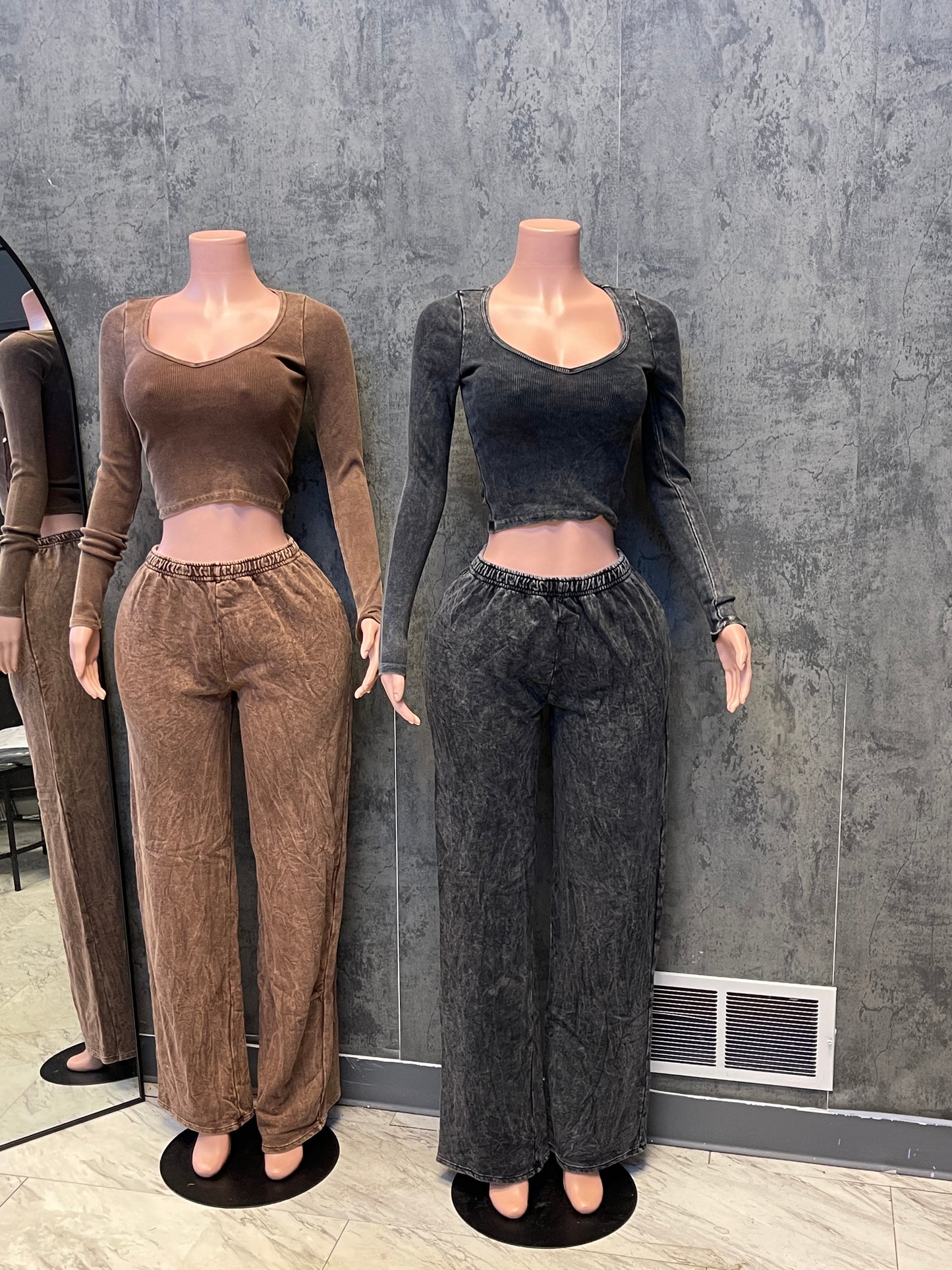 Acid wash flare set