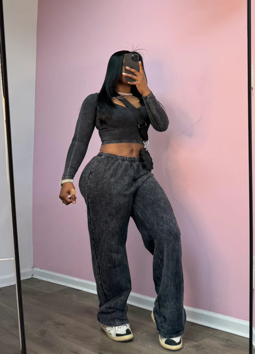 Acid wash flare set