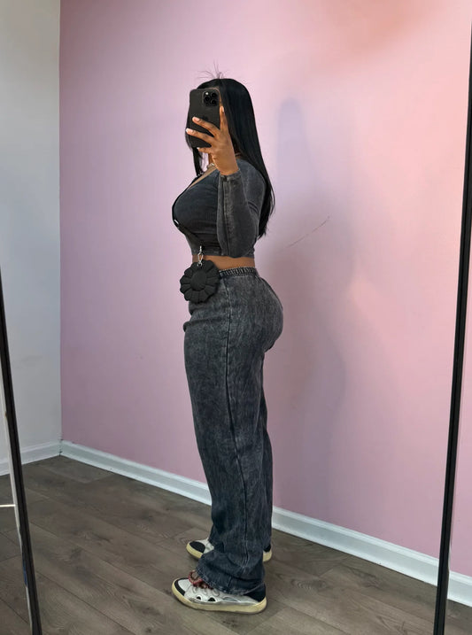 Acid wash flare set