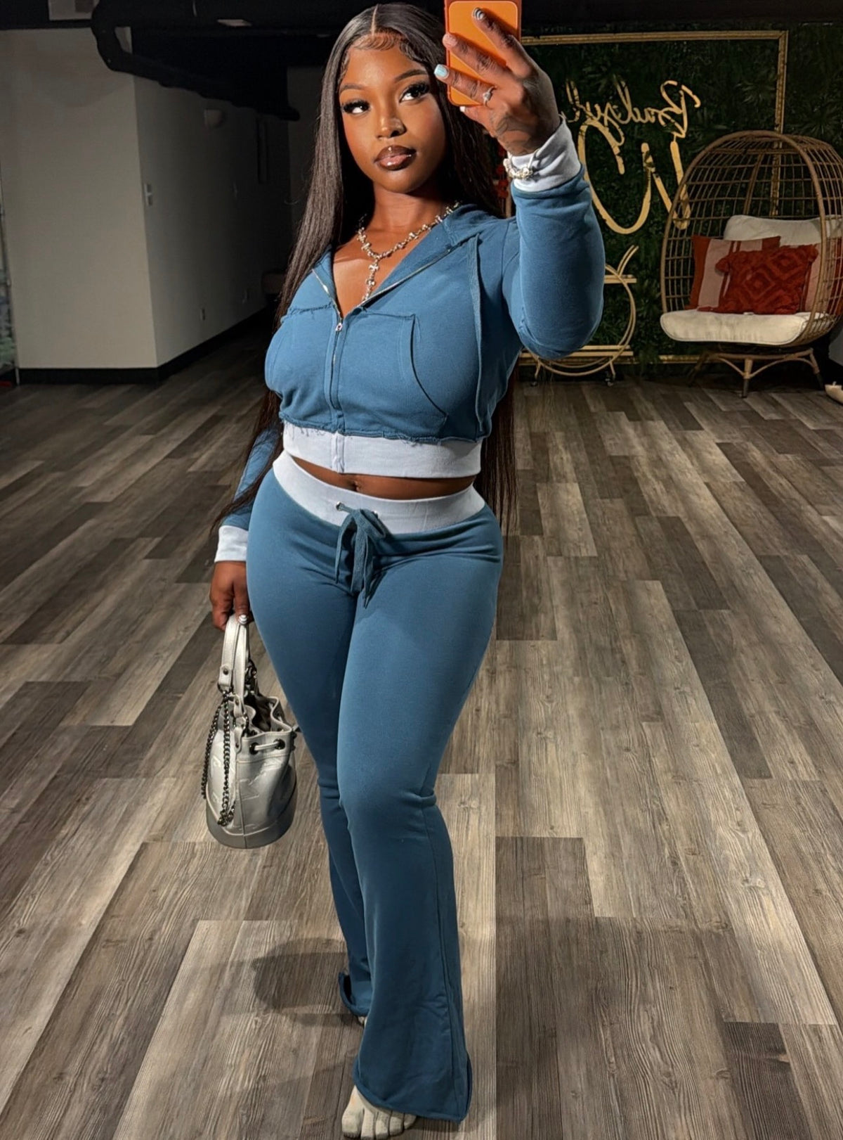 Two Toned Jogger Set 10/5